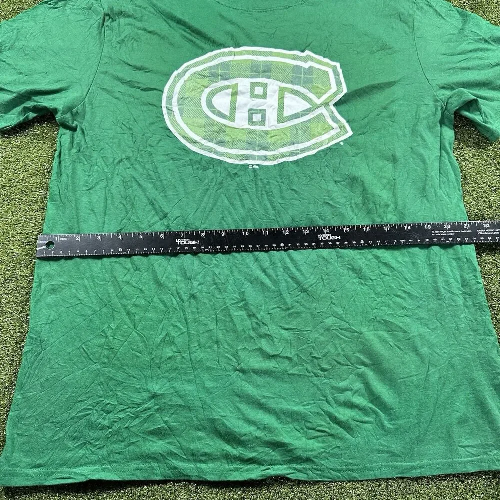Fanatics T-Shirt Men's L Green Montreal Canadians NWOT